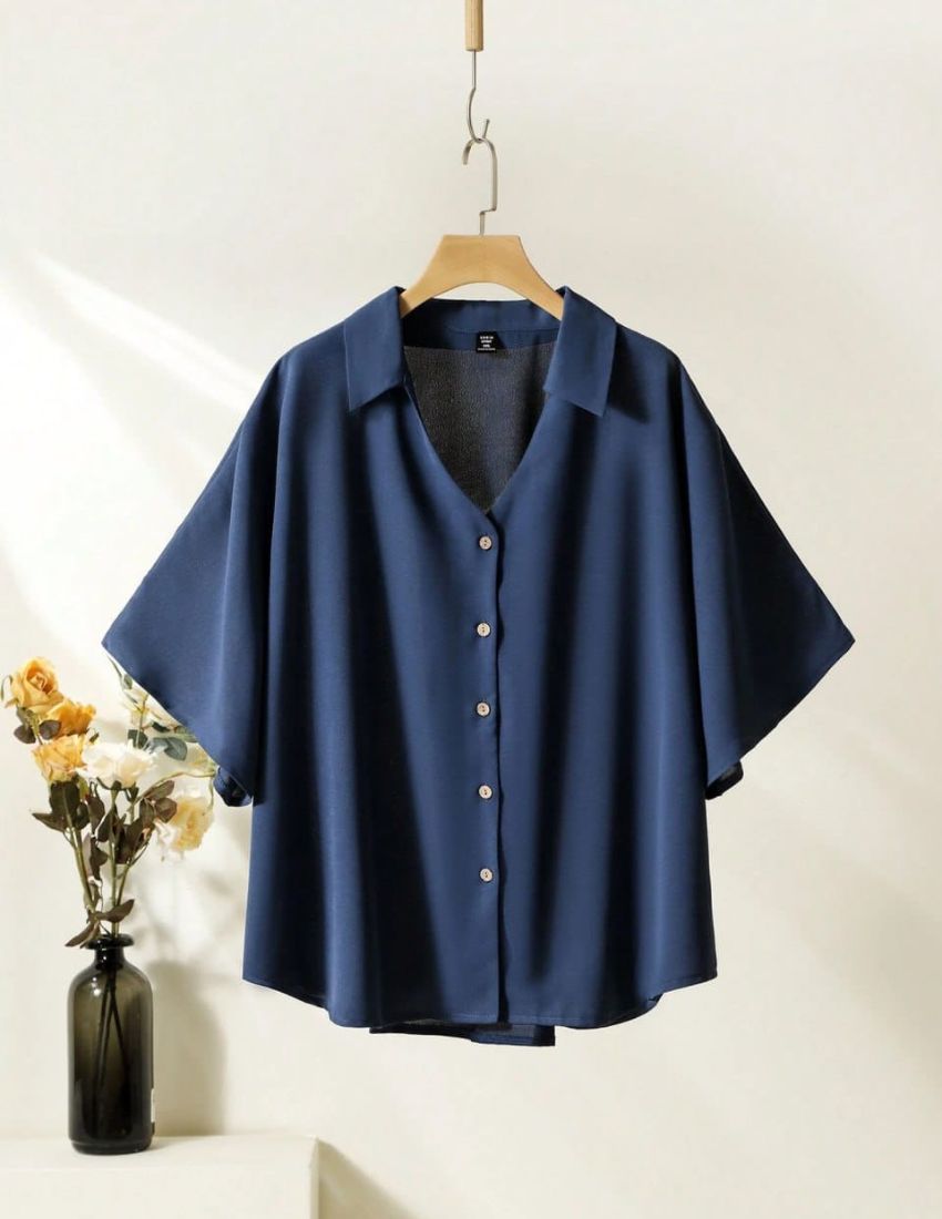 Prussian Blue Plain Empire Top