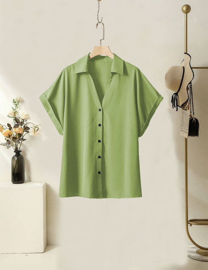 Light Green Button-Up Shirt