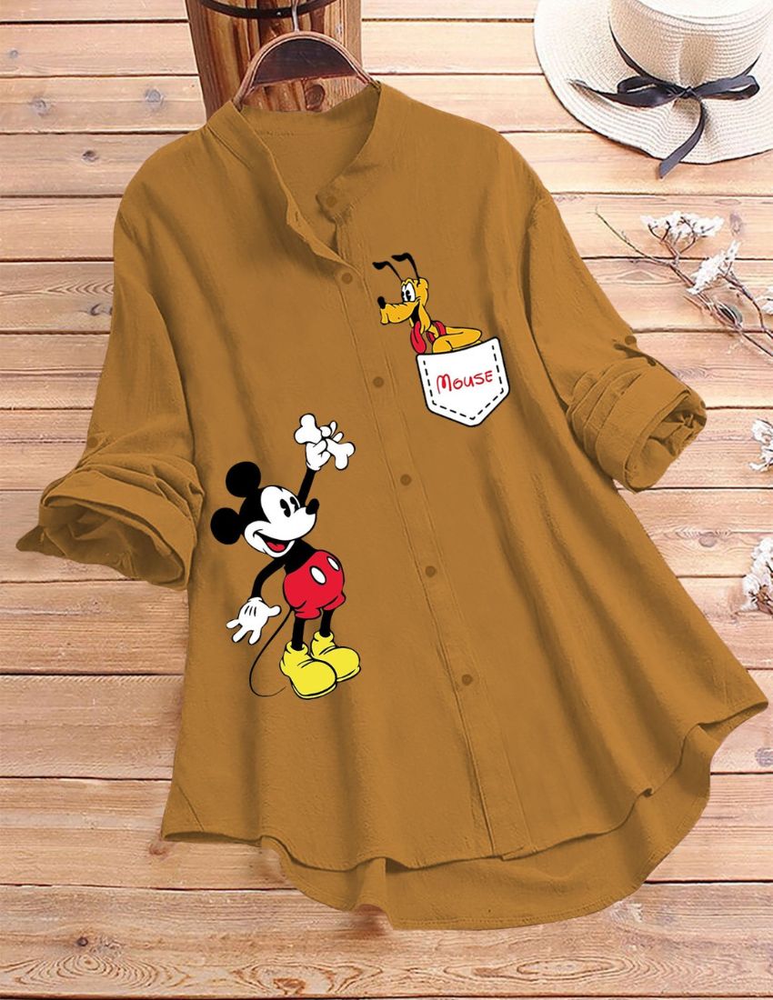 Cute Character Printed Top - Yellow